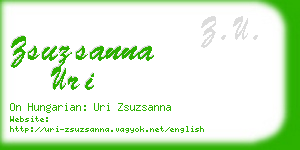 zsuzsanna uri business card